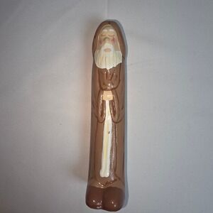 Vintage Style Hand Painted Ceramic Monk Phallic Novelty Gag Gift Figurine 6.75"